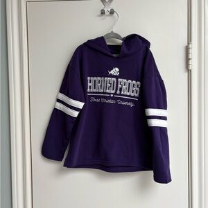 Rivalry Threads Purple and White Athletic Hoodie